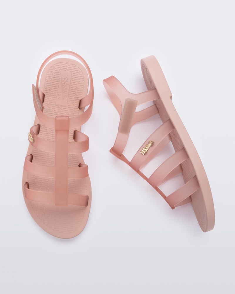 Pink Women's Melissa Sun Rodeo Sandals | NRCJ-82015 | USA