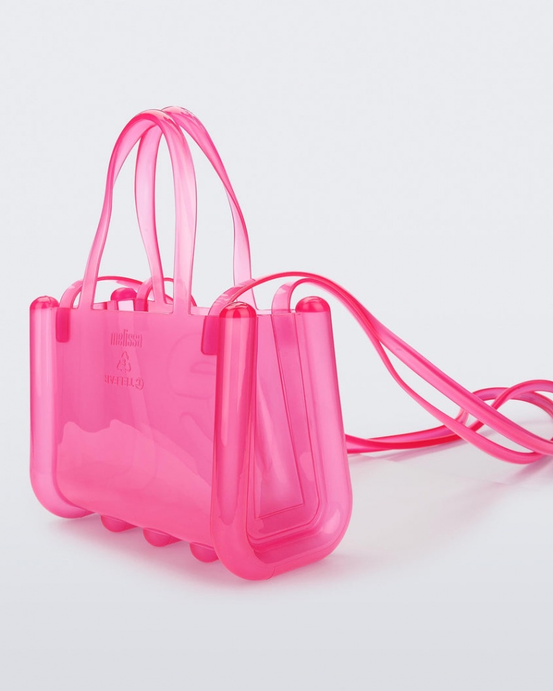 Pink Women's Melissa Telfar Small Jelly Shopper Shopper Bag | CAWS-73852 | USA