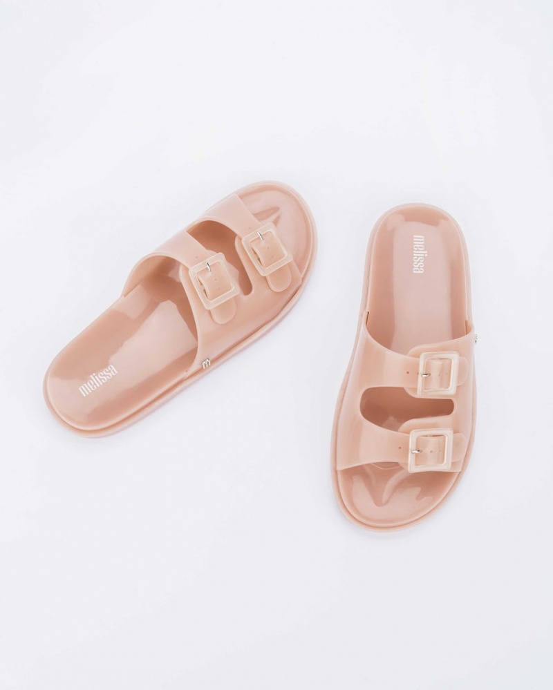 Pink Women's Melissa Wide Slides | UIWQ-17836 | USA