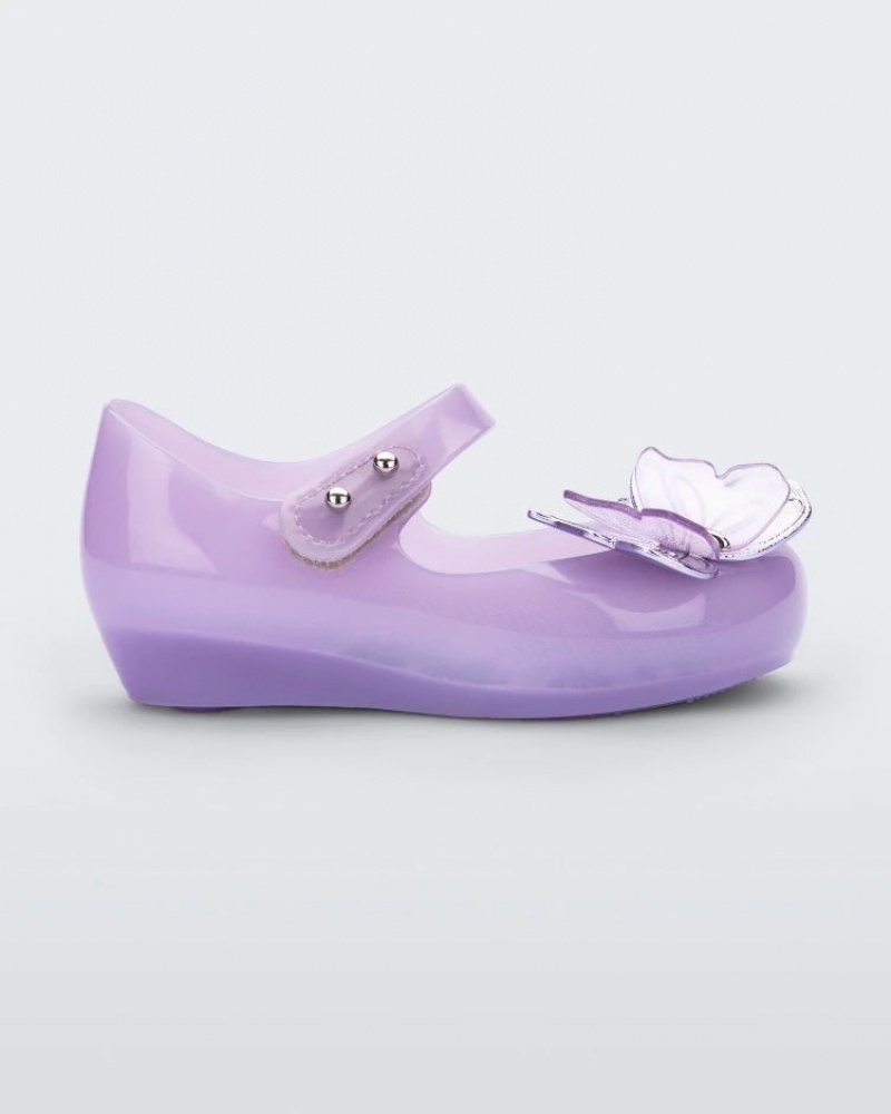 Purple Baby Melissa Mini Ultragirl Butterfly Flats | ZBSG-69875 | USA