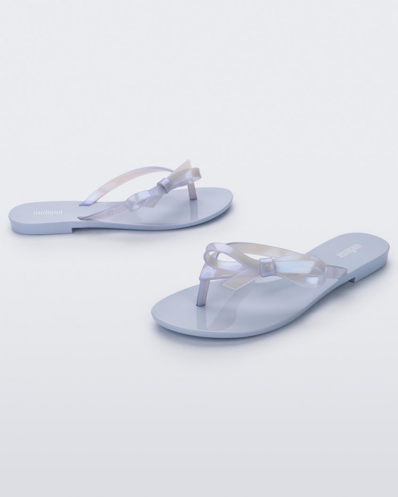 Purple Blue Women's Melissa Harmonic Sweet Flip Flops | BROG-18964 | USA