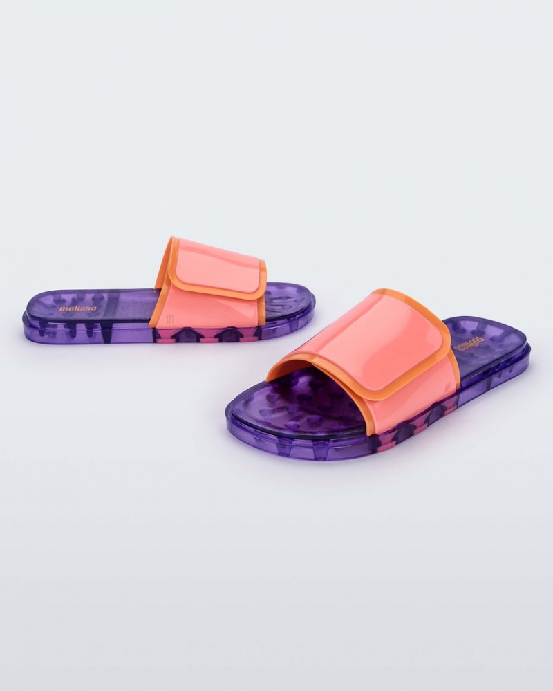 Purple Pink Women's Melissa Brave Slides | NDCT-82967 | USA