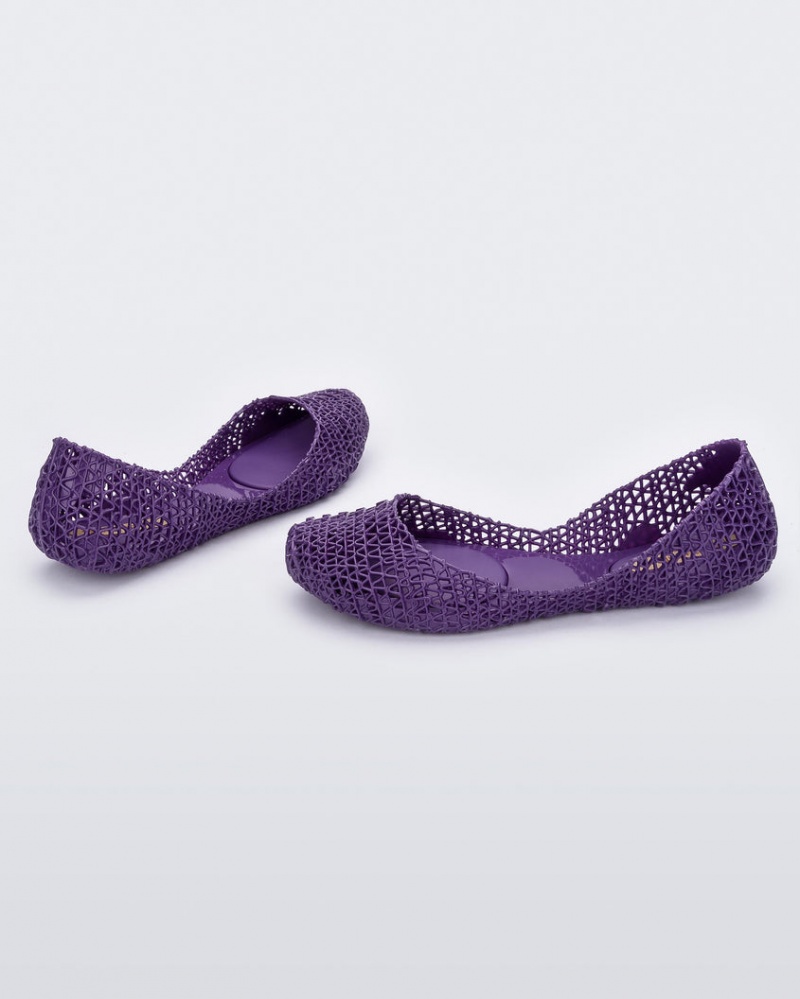 Purple Women's Melissa Campana Flats | MWQD-20439 | USA