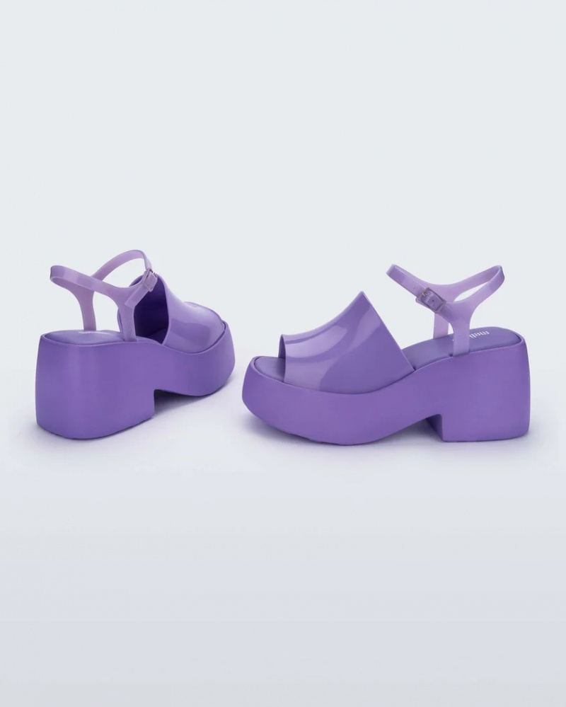 Purple Women's Melissa Pose Sandals | GAIH-69203 | USA