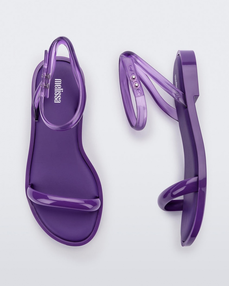 Purple Women's Melissa Wave Sandals | ULFW-62704 | USA