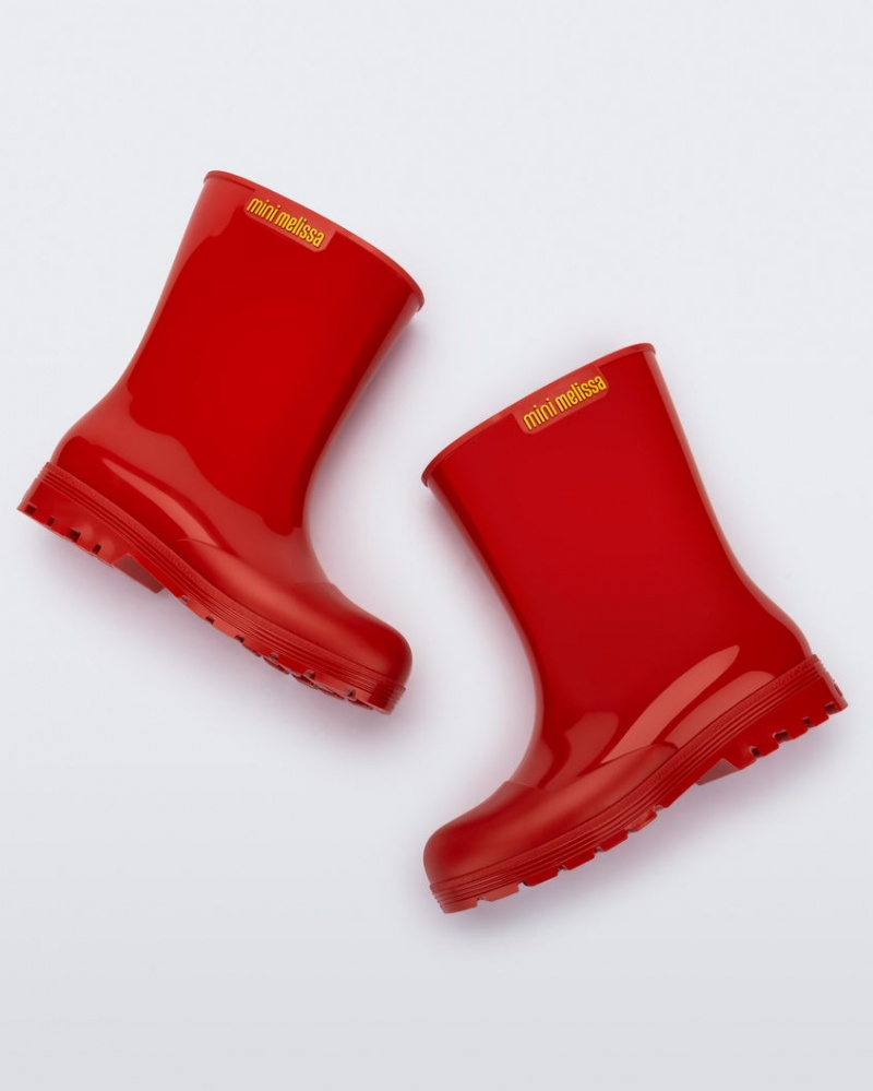 Red Kids' Melissa Mini Welly Boots | FPNY-85120 | USA