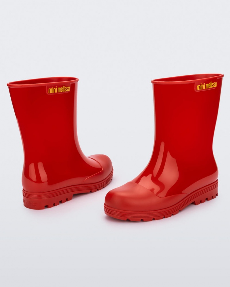 Red Kids' Melissa Mini Welly Boots | FPNY-85120 | USA