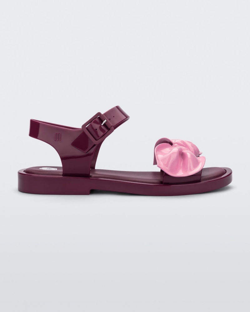 Red Pink Women\'s Melissa VIKTOR & ROLF Tie Mar Sandals | JBKS-42786 | USA