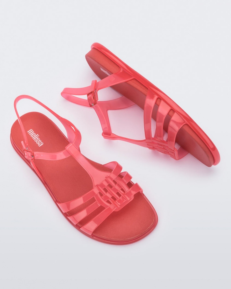 Red Women's Melissa Party Sandals | FSBL-29536 | USA