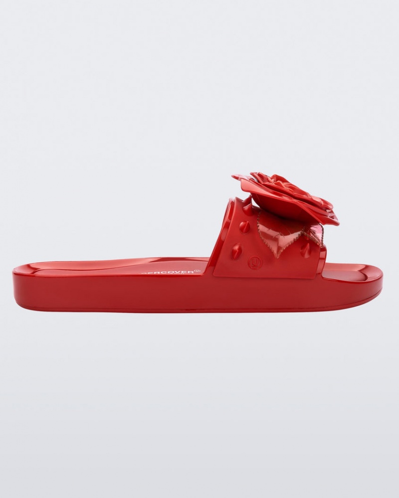 Red Women\'s Melissa Spikes Beach Slides | VOYD-28410 | USA