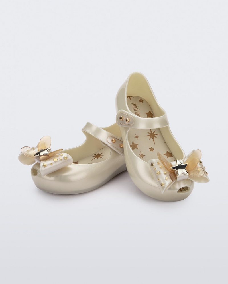 White Baby Melissa Mini Ultragirl Star Flats | JMHR-75684 | USA