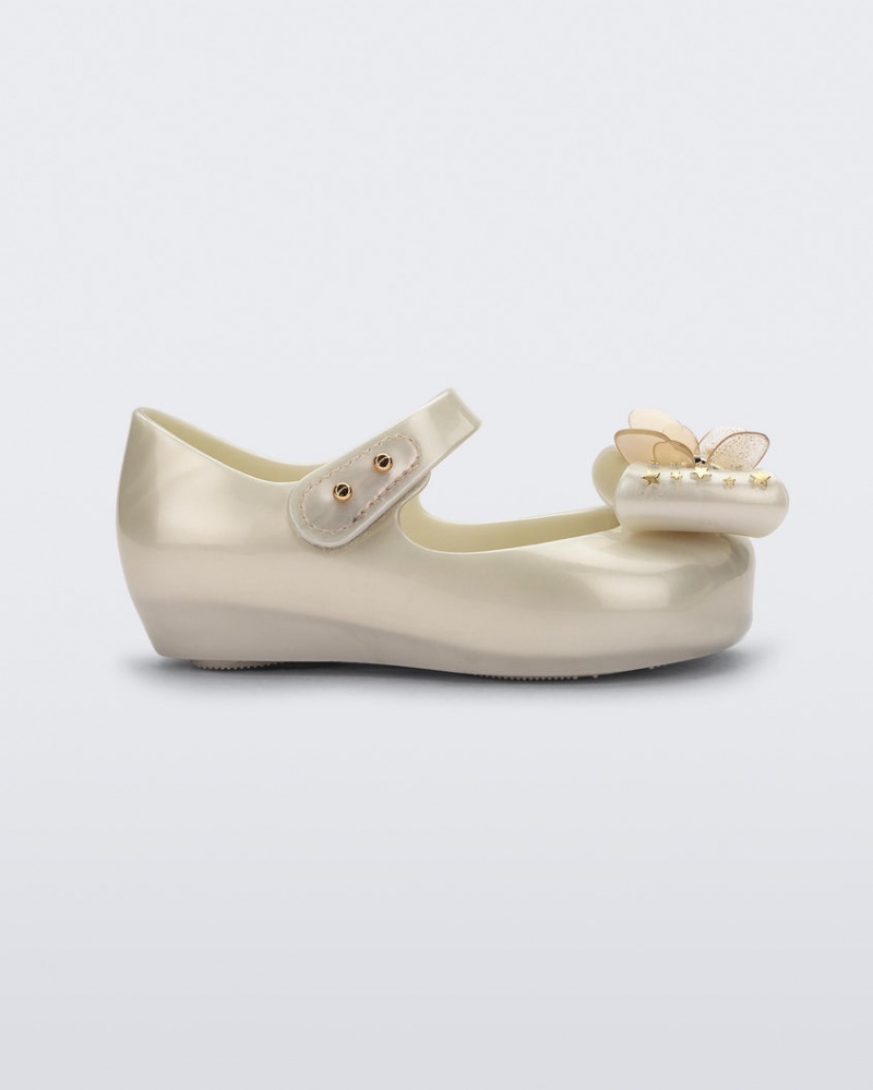 White Baby Melissa Mini Ultragirl Star Flats | JMHR-75684 | USA