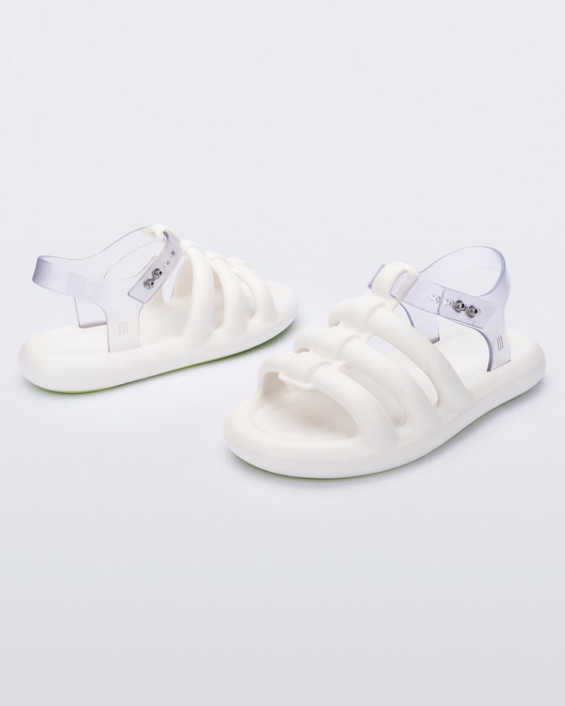 White Women's Melissa Freesherman Sandals | VMAW-29803 | USA