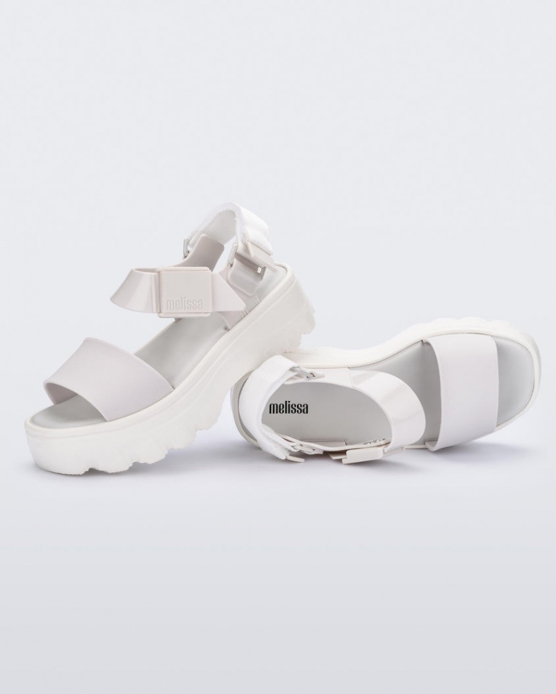 White Women's Melissa Kick Off Sandals | WKFX-31495 | USA