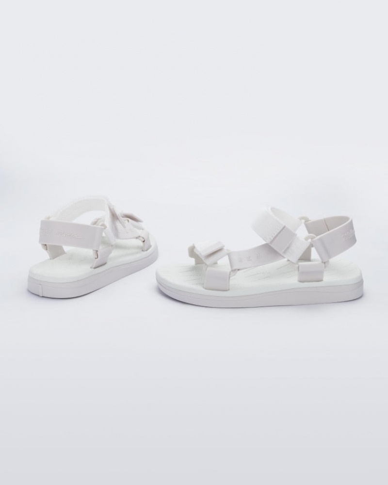 White Women's Melissa Rider Papete Sandals | ZFDW-38915 | USA